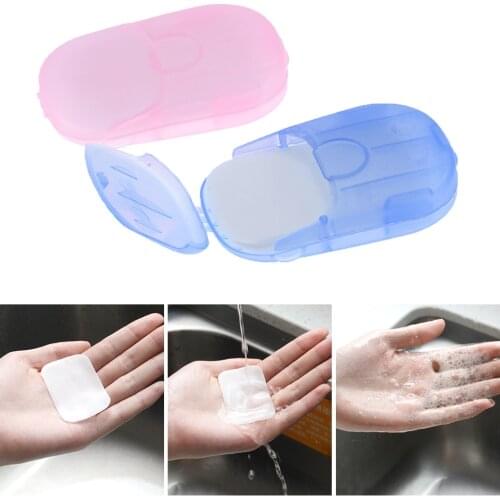 Boxed soap paper portable hand-washing tablets mini soap paper hotel travel disposable