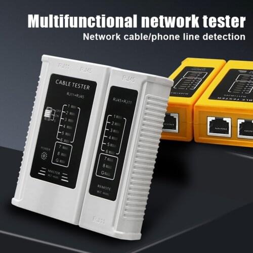 Networks Cable Tester Test Tool RJ45 RJ11 LAN Wire Multifunction Ethernet Cable Tester FKU66