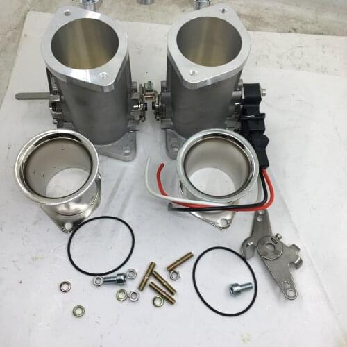SherryBerg FAJS throttle bodies INJECTION 48IDF pattern 48mm EFI Weber FOR VW Gemini Escort Datsun with air horns TPS & cable