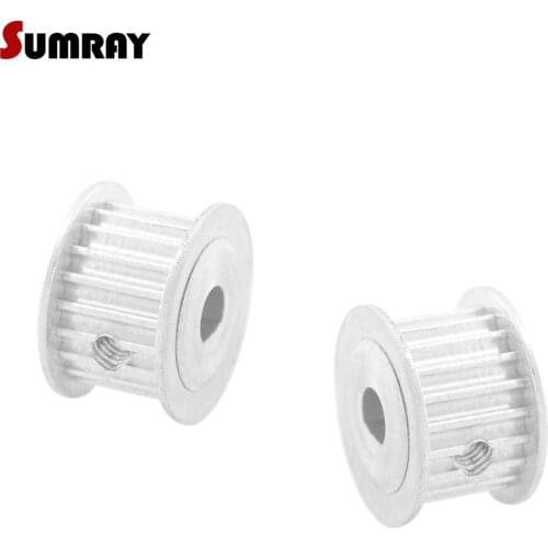 SUMRAY 3M 20T D type Timing Belt Pulley 5*4.5/6*5/8*7/10*9mm bore 11/16mm width D type Motor Belt Pulley for Engraving machine