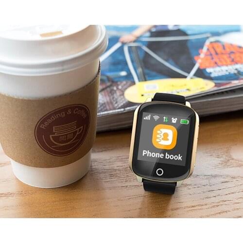 Slimy Smart Watch Elderly tracking Waterproof GPS Location Smartwatch for Iphone Android application Anti-lost GPS Wifi