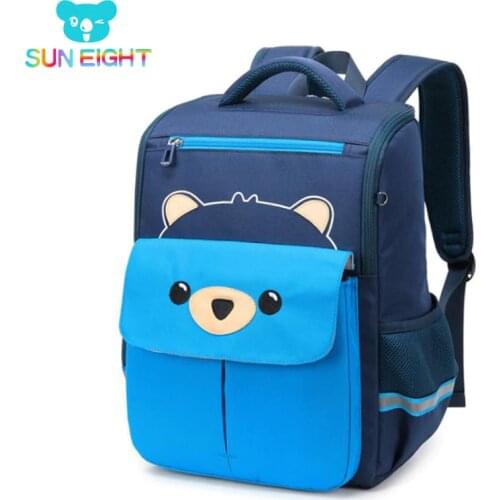SUN EIGHT 3D Cartoon Kid bags School Bags For Girls Children Backpack Big Capacity mochila infantil