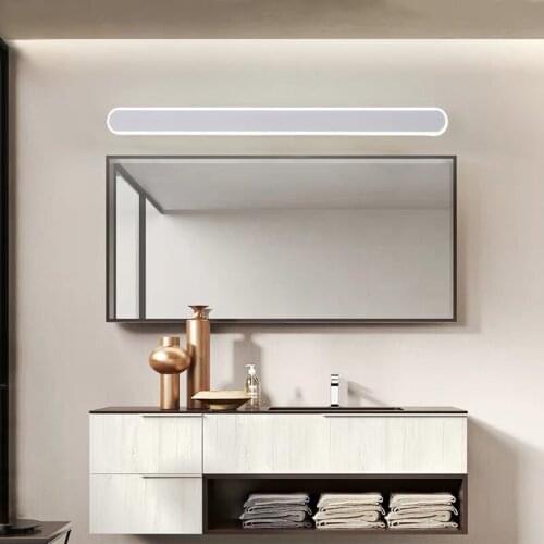 Led mirror headlight simple modern creative mirror cabinet lamp waterproof anti-fog lamp toilet dressing lamp bathroom wall lamp