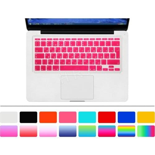 Russian Language Euro UK Layout Ultra Thin Silicone Keyboard Skin Cover for Macbook Air 11" A1370 A1465 model Keyboard Protector