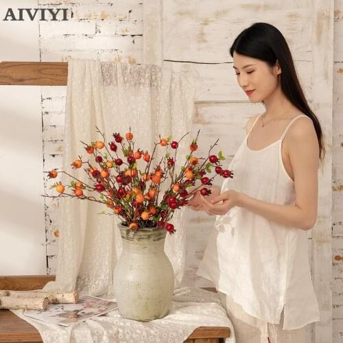 Hawthorn Branch Home Decoration Living Room Christmas Decoration Artificial Garden Artificial Plants Home Decoration