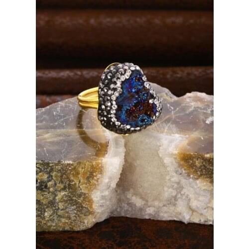 DR Stone Natural Stone Women 'S Quartz Ring 20 AR225