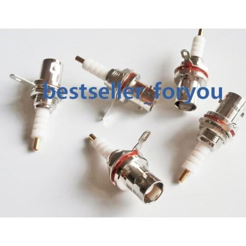 1Pcs Connector MHV 3000V 3KV BNC jack pin bulkhead solder deck mount straight