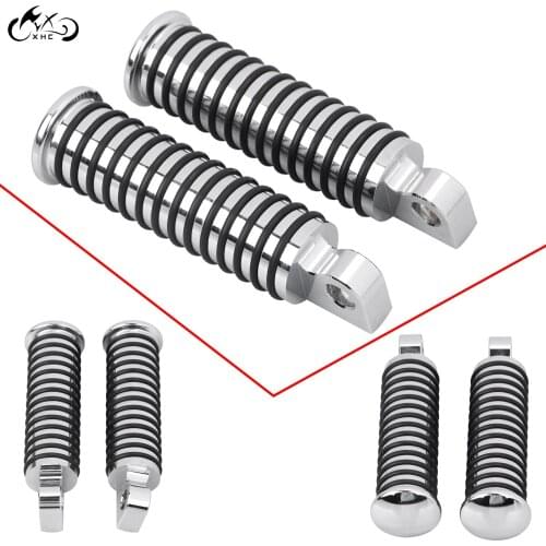 2Pcs Male Mount Foot Pegs Pedals Kit For Harley Softail Fatboy Dyna Fat Bob FXDF Wide Glide FXDWG Road King Cross Bones FLSTSB