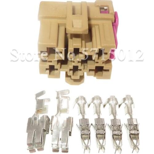 6 Hole Auto Automatic Blower Fan Cable Female Socket Electrical Plug Connector For VW Audi