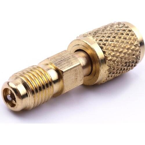 Hot Sale 2Pcs Refrigeration Tool Convert Adapter For R12 R134A 1/4SAE to 1/4ACME Adapters Car-styling Car Accessories Tools