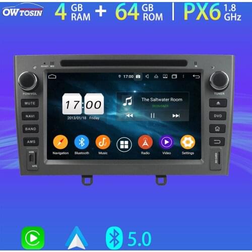 4G LTE PX6 4+64G Car DVD Multimedia Player For Peugeot 408 308 SW 2007-2013 Android 10 GPS Radio DSP Head Unit BT 5.0 Tethering