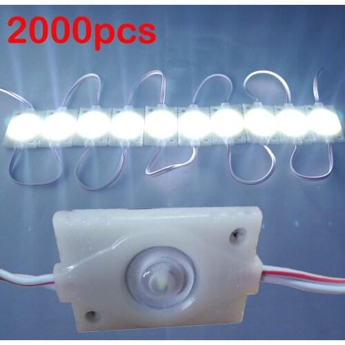FREE DHL 2000pcs/lot Korea Samsung chip 1.5W 2835 SMD LED Module,DC12V advertising Van Interior Light light 3 years warranty