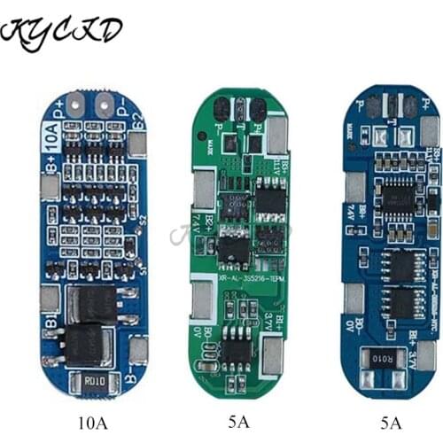 BMS 3S 5A/10A 11.1V 12.6V 18650 Li-ion Battery Charging Protection Board Battery Balancer PCB BMS Power Bank Charge Equalizer