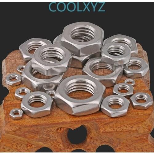 DIN439 316 304 stainless steel thin hexagon nut thin nut Thin nut M3-M20 spot supply 5PCS