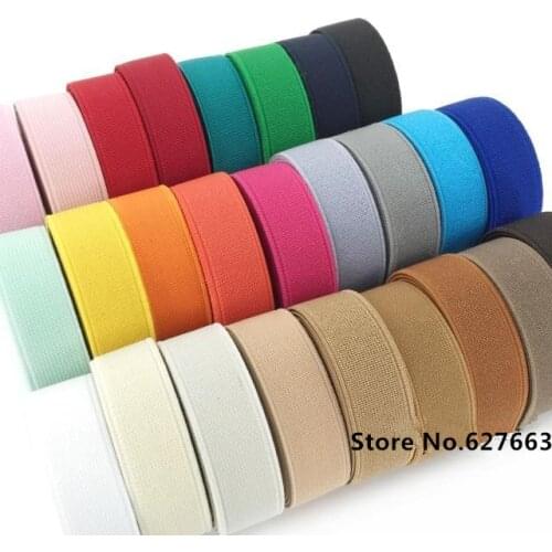 2cm Elastic Band Rubber Webbing Ribbon for Sewing Diy Patchwork Waist Belt Elastic Tape Garment Bags Accessories