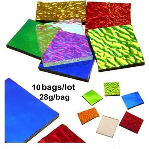 2020 Hot Sale 10bags/lot COE90 Dichoric Glass For Glass Jewelry In Extral Large Microwave Kiln