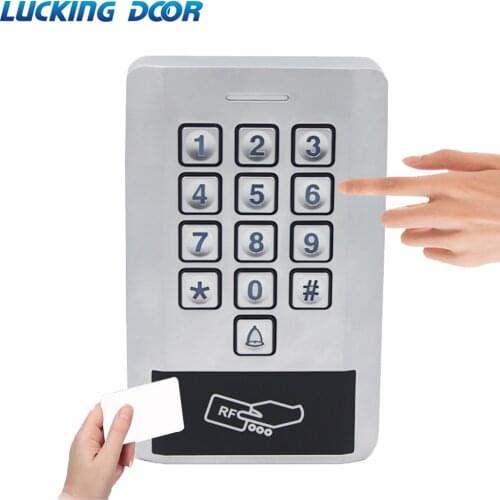 LUCKING DOOR 125KHZ RFID Password Keypad Access Control Backlight Waterproof IP68 Metal Case Door Standalone Access Control