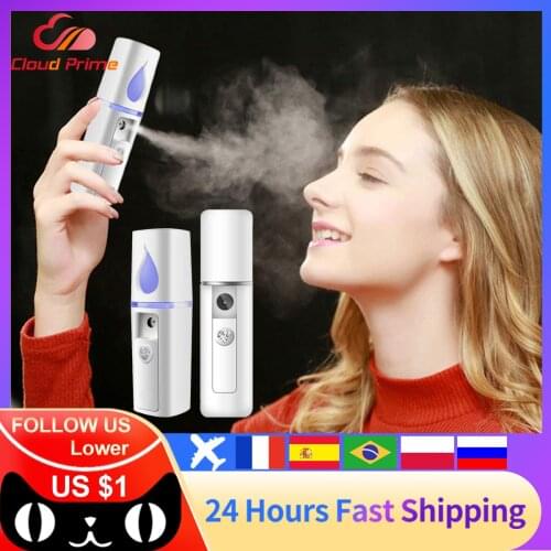 Mini Nano Face Steamer USB Nebulizer Face Moisturizer Humidifier Hydrating Skin Care Women Facial Sprayer Beauty Care Disinfect