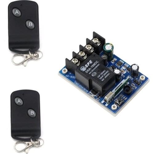 MITI DC 12-48V DC 12V 24V 36V 48V Relay Receiver Wireless Remote Control Switch Transmitter 315Mhz/433.92Mhz