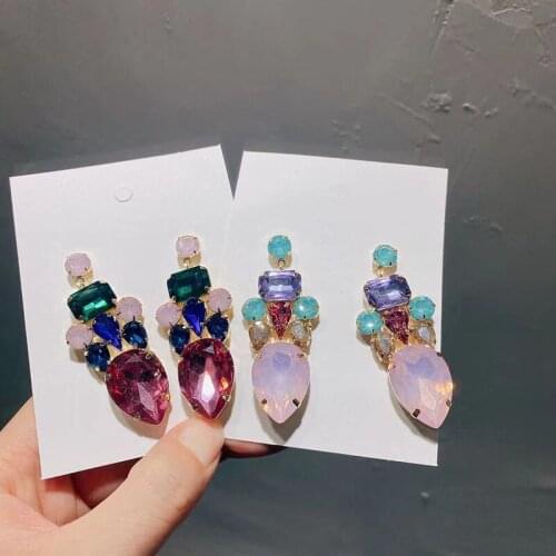 Fashion summer new rhinestone temperament womens earrings