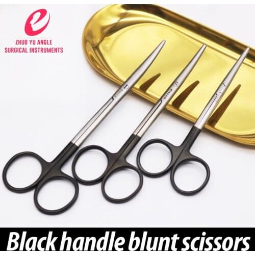 Gold handle scissors blunt head scissors double eyelid ophthalmic microscissors tear stitches scissors tissue scissors