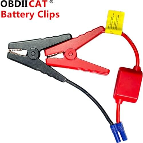 OBDIICAT-Battery Clips Hot Sale Connector Emergency Jumper Cable Intelligent Clamp Booster Smart Battery Clips for Universal 12V