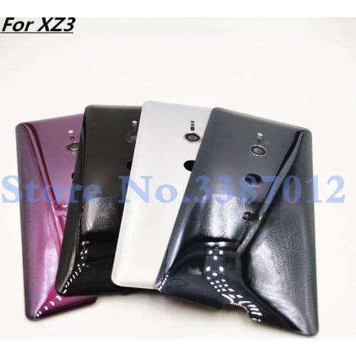 Original Glass For Sony Xperia XZ3 H9436 H9493 H8416 H9496 Back Battery Cover Rear Door Housing Case With Camera Lens
