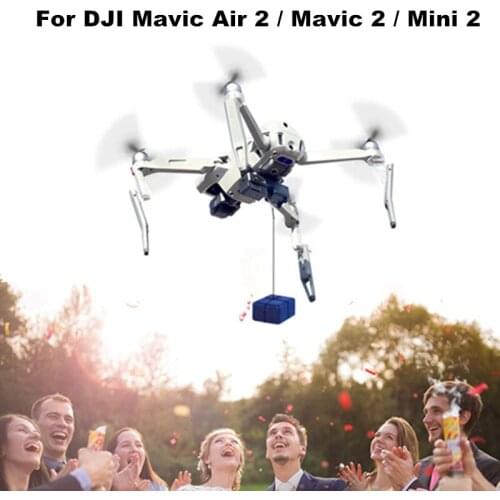 Thrower For DJI Mavic 2 Pro AIR 2 Mini 2 Airdrop System Drone Air-Dropping Fishing Bait Wedding Ring Gift Deliver Accessory Kits