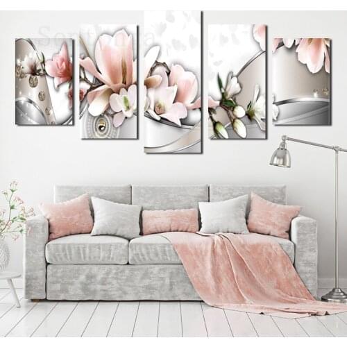 Light Luxury Flower No. 2 Decorative Painting Simple Style Modern Porch Living Room Corridor Study Room Hotel Hotel Painting