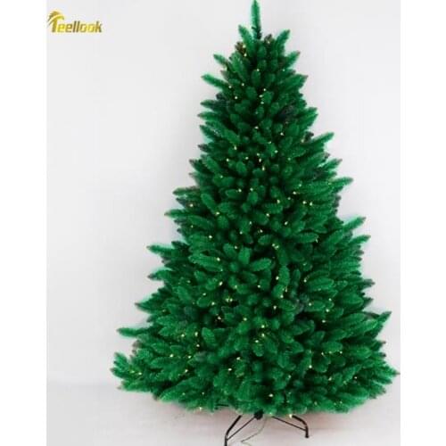 Teellook 1.2 m - 3.0 m luminous Christmas tree PVC leaves Christmas mall festival layout decoration