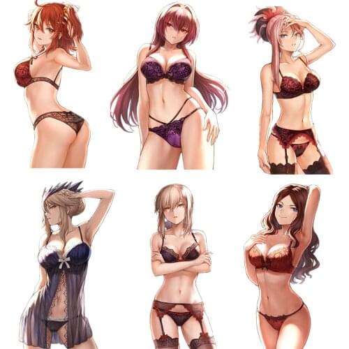Three Ratels CA67 Fate/Grand Order Sexy girl underwear party Waterproof Decal Vinyl auto Wrap on Wall Fridge Toilet car bike