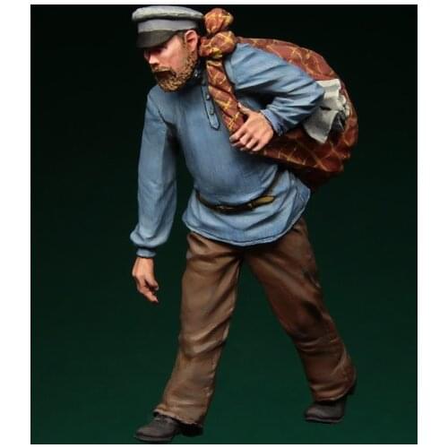 [tuskmodel] 1 35 scale resin model figures kit WW2 Russian refugees