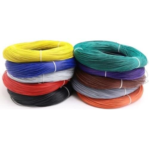 32AWG UL1571 Black Red PVC Electronic Cable Wire Tinned Copper -30℃~+80℃ LED Lights Wire 1-50Meters