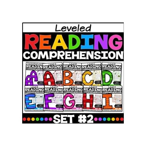 Leveled Reading Comprehension Passages A-I SET TWO Distance Learning PDF Electronic File