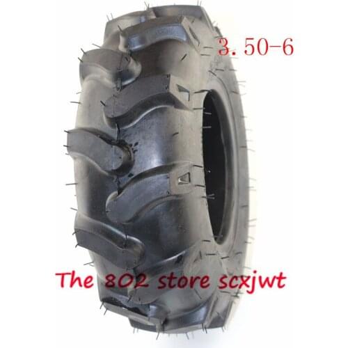 Lightning Delivery 3.50-6 thickening vacuum tyre mobility scooter tire include Quad Lawn Mowe Garden Tractor rotary cultivator