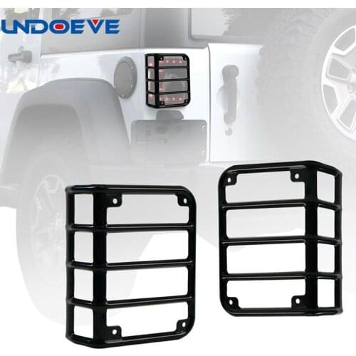 For Jeep Wrangler JK JKU Sports Sahara Freedom Rubicon X & Unlimited X 2/4 door 2007-2016 Tail light Cover Trim Guards Protector