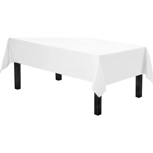 Zeren Home Solid White Color Carefree Table Cloth 140x240 cm