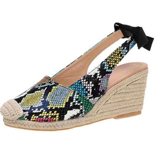 Women Sandals 7CM Heels Hemp Rope Lace Up Summer Shoes Woman Peep Toe High Heels Gladiator Sandals Women Pumps Shoes WSH3379