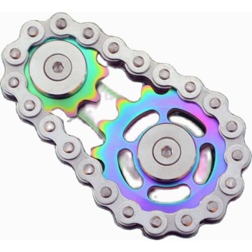 Sprockets Flywheel Fingertip Gyro Sprockets Chains EDC Metal Toy Gear Chain Gyro Drop Ship Sproket Roadbike Spinner