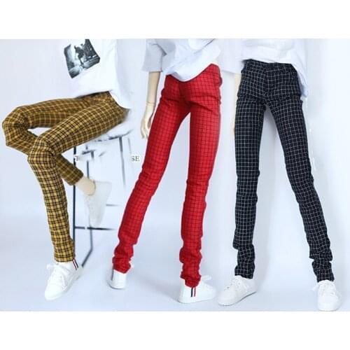 1/4 1/3 scale BJD Casual plaid pants clothing accessories for BJD/SD SSDF doll,Not included doll,shoes,wig,and accessories D2742