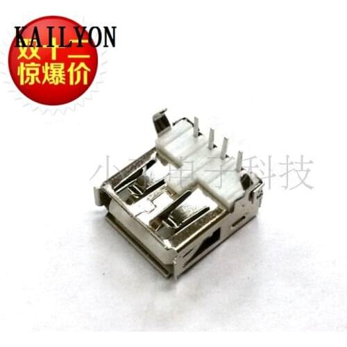 100pcs A 90 degree A type 2 copper base bending curling durable USB interface superior quality