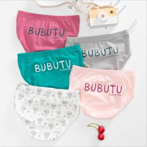 2021Girl Underwear Teenage Underpants Young Girl Briefs Letter Printed Girl Panties Girl Cotton Panties Kids Underwear