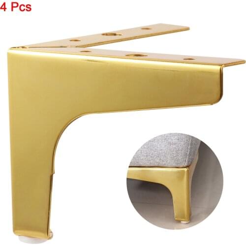 4Pcs Furniture Legs Metal Sofa Bed Feet Heighten Closet Cabinet Stand Anti Slip Table Chair Legs Hardware Triangle Foot Brackets