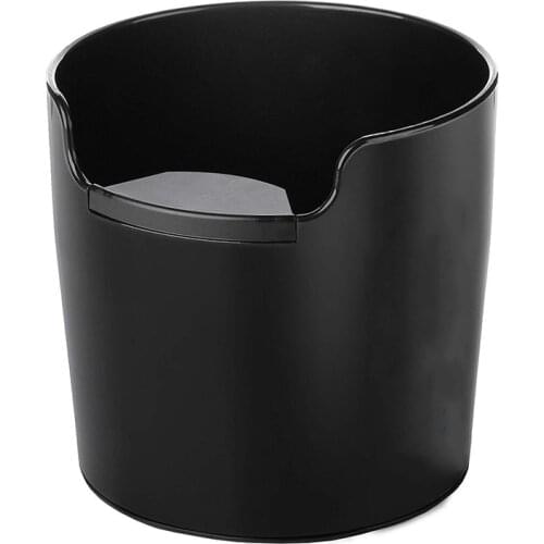 AD-Coffee Powder Residue Box Black Deep Bowl Non-Slip Detachable Knock Bar Coffee Machine Grounds Recycling Bucket Grind