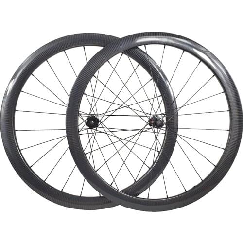1360g 700c 42mm asymmetric road disc TUBELESS wheels TAPELESS center lock carbon wheelset UD 3K 12K Twill 12mm 142mm 11s XDR 12s