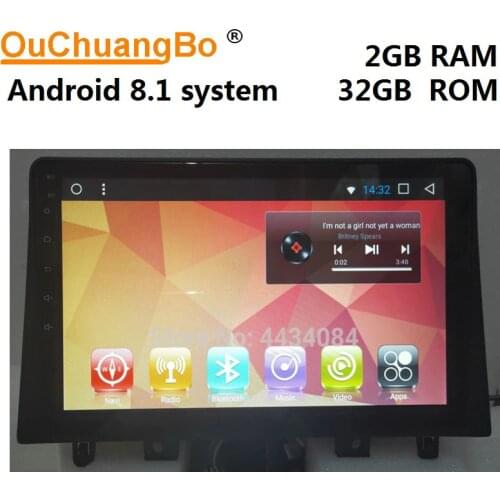 Ouchuangbo car multi media audio gps android 8.1 for JAC S3 2017 support BT USB wifi 4 cores free Chile Russia Peru map Spanish