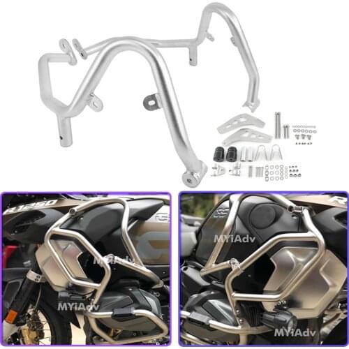 Motorcycle UPPER CRASH BAR EXTENSIONS Bumper Stainless Steel Tank Guard Protector For BMW R1250GS ADV Adventure r1250gs GSA lc
