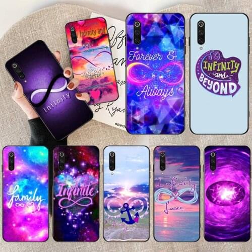 Infinity on purple love Newly Arrived Black Cell Phone Case for Xiaomi Mi10 10Pro 10 lite Mi9 9SE 8SE Pocophone F1 Mi8 Lite