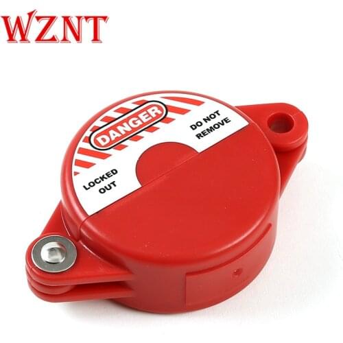 10pcs Free shipping Mini Gate Valve Lockout, Red, 1 to 2-1/2" Handle dia