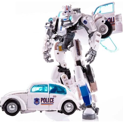 BMB Big Size 21cm Cool White Transformation Movie 5 Toys Anime Action Figures Model Robot Car Kids Boy Gift H6001-3 SS18 YS-03B